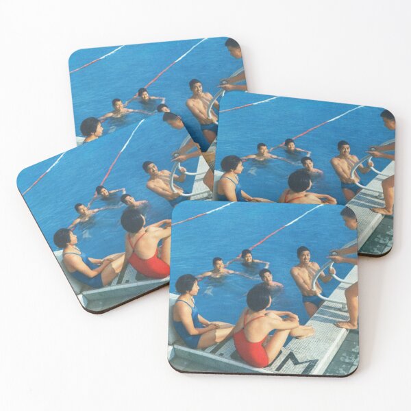 Item preview, Vintage Chinese Swimming Pool Photo – Retro 1970s Summer Scene designed and sold by FriendsClub.