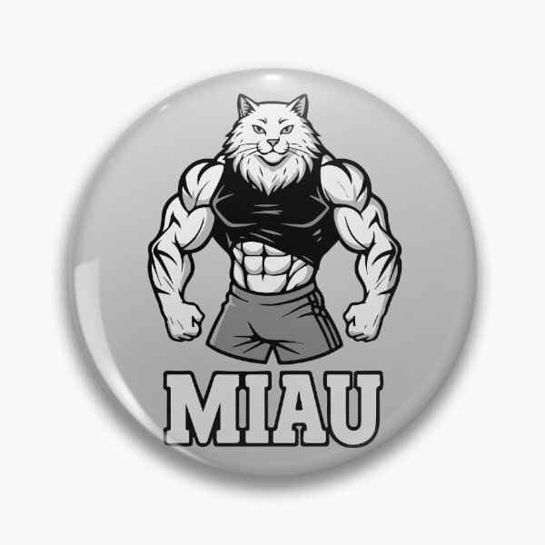 Item preview, MIAU Gym Cat | Muscle Fitness Parody (german) designed and sold by WAMTEES.