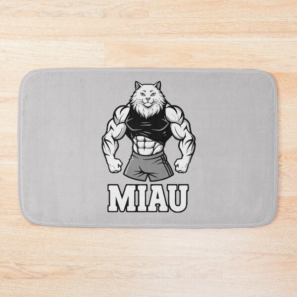 Item preview, MIAU Gym Cat | Muscle Fitness Parody (german) designed and sold by WAMTEES.
