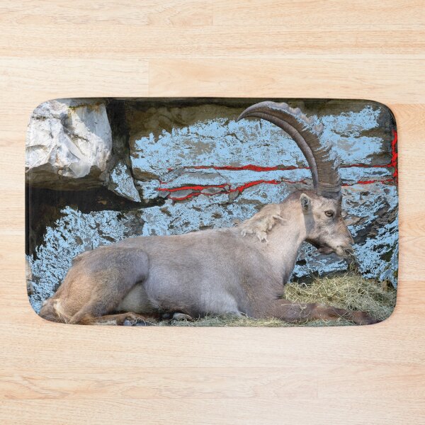 Item preview, Proud ibex – ruler of the mountains in a majestic pose / Swiss Artwork Photography designed and sold by Raphael Wolf.