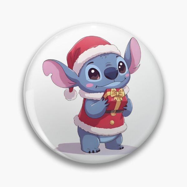 Item preview, Kawaii Christmas Stitch with Gift – Cute Holiday Stitch designed and sold by Dream Magic Co.