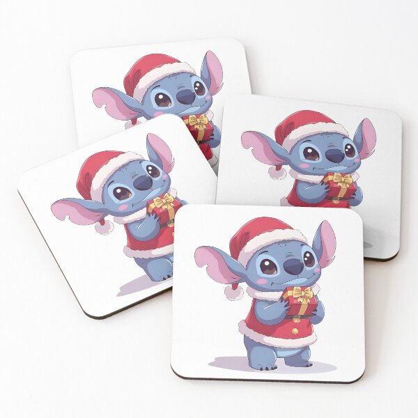 Item preview, Kawaii Christmas Stitch with Gift – Cute Holiday Stitch designed and sold by Dream Magic Co.
