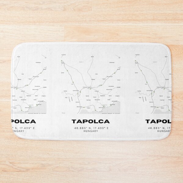 Item preview, Tapolca Hungary Map Print – Minimalist Modern Wall Art designed and sold by RM-Journey.