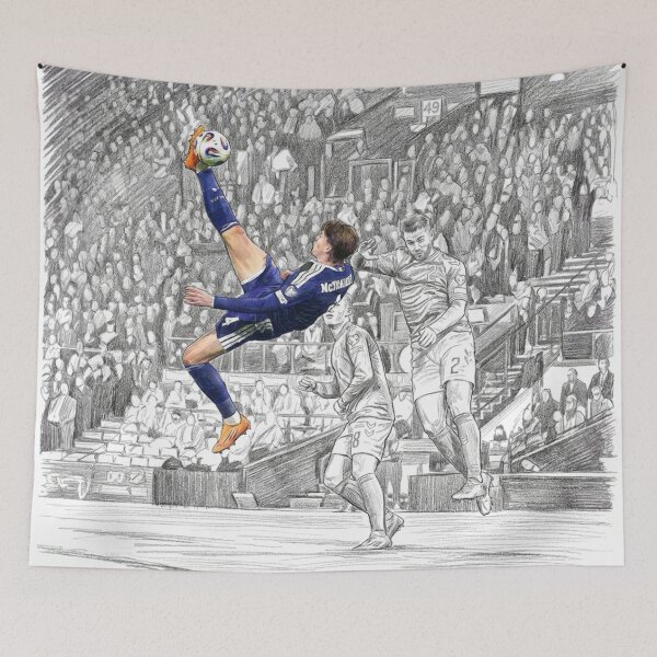 Item preview, Overhead kick Scottish king designed and sold by AndythephotoDr.