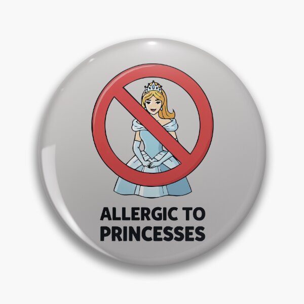 Item preview, Allergic To Princesses | Anti-Princess Funny designed and sold by WAMTEES.