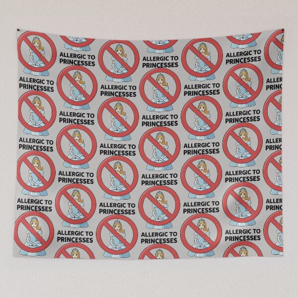 Item preview, Allergic To Princesses | Anti-Princess Funny designed and sold by WAMTEES.