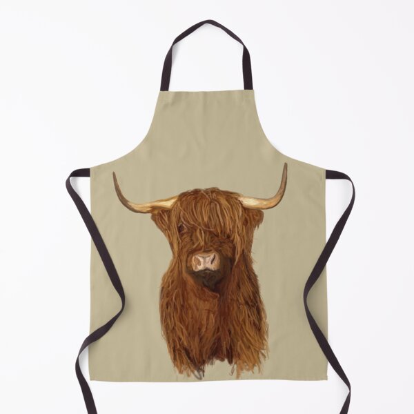 Item preview, Highland Cattle – Rustic Farmhouse Country Illustration designed and sold by MillvilleRidge.
