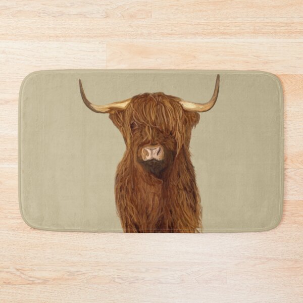 Item preview, Highland Cattle – Rustic Farmhouse Country Illustration designed and sold by MillvilleRidge.
