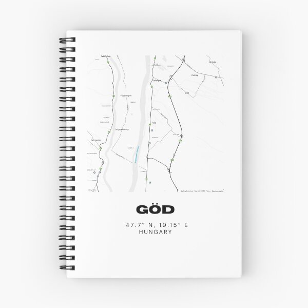 Item preview, Göd Hungary Minimalist Map – Modern City Street Art designed and sold by RM-Journey.