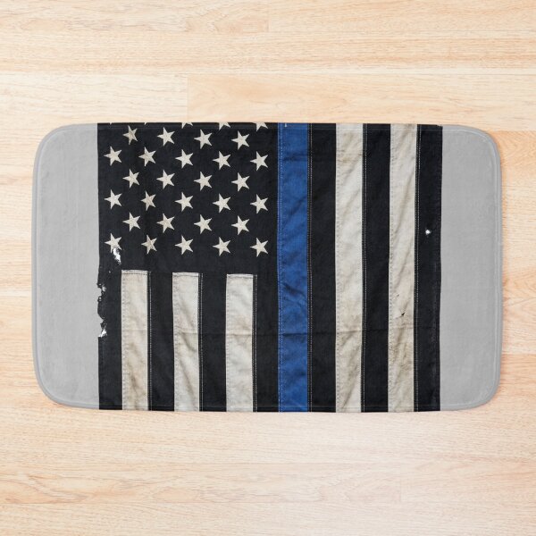 Item preview, Police Flag Design Blue Line designed and sold by Jumbled Mind.
