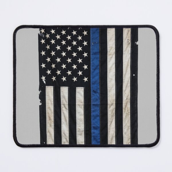 Item preview, Police Flag Design Blue Line designed and sold by Jumbled Mind.