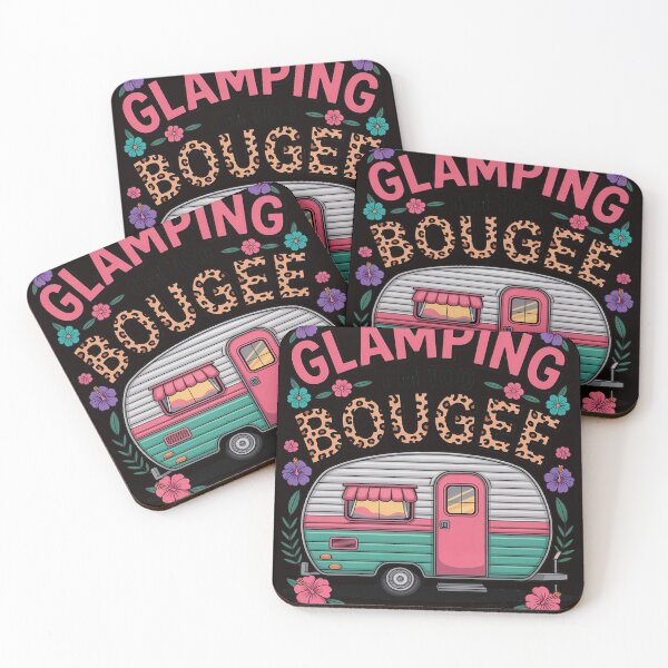 Item preview, Glamping I'm too boujee for tents Leopard Camping Lover designed and sold by MelSurf.