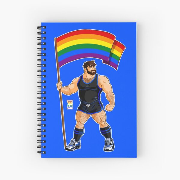 ADAM LIKES PRIDE FLAG - BLACK OUTFIT Spiral Notebook
