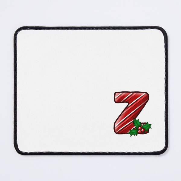 Item preview, Z Monogram (Candycane) designed and sold by CharmedHeartArt.