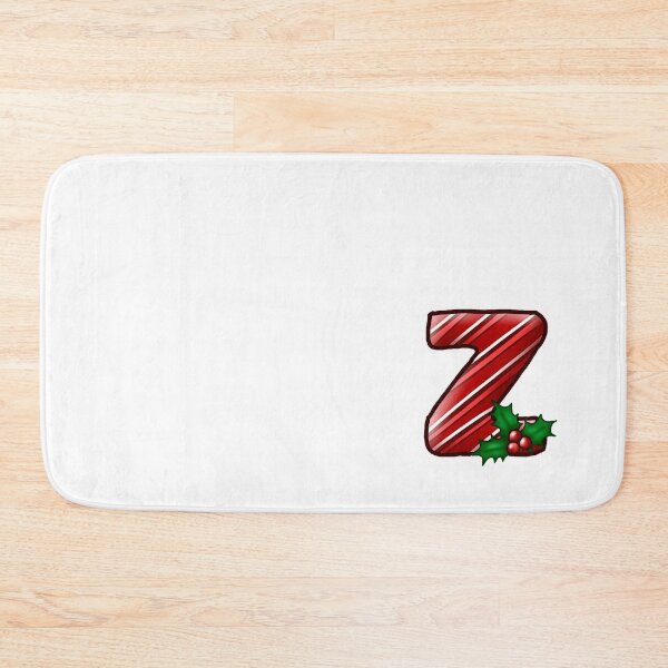 Item preview, Z Monogram (Candycane) designed and sold by CharmedHeartArt.