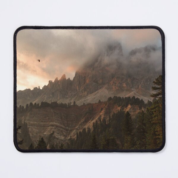 Item preview, Misty Mountain Sunrise Landscape, Dramatic Peaks and Forest View designed and sold by MastaStore.