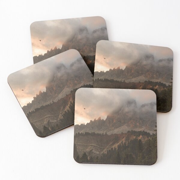 Item preview, Misty Mountain Sunrise Landscape, Dramatic Peaks and Forest View designed and sold by MastaStore.