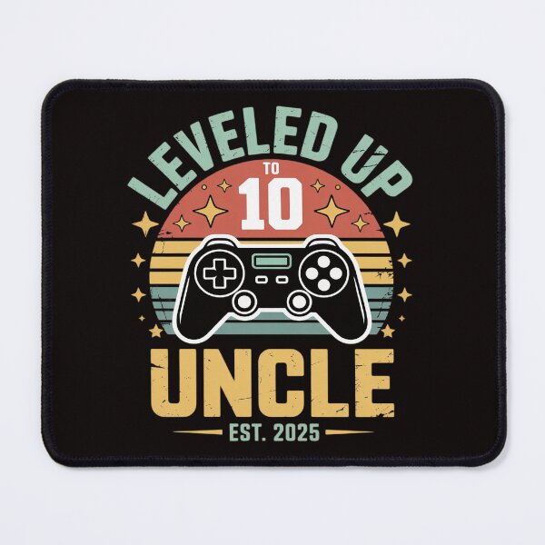 Item preview, Gaming Uncle Pregnancy Announcement For Soon To Be Uncle 2025 Promoted To Uncle Level Unlocked Black designed and sold by MelSurf.