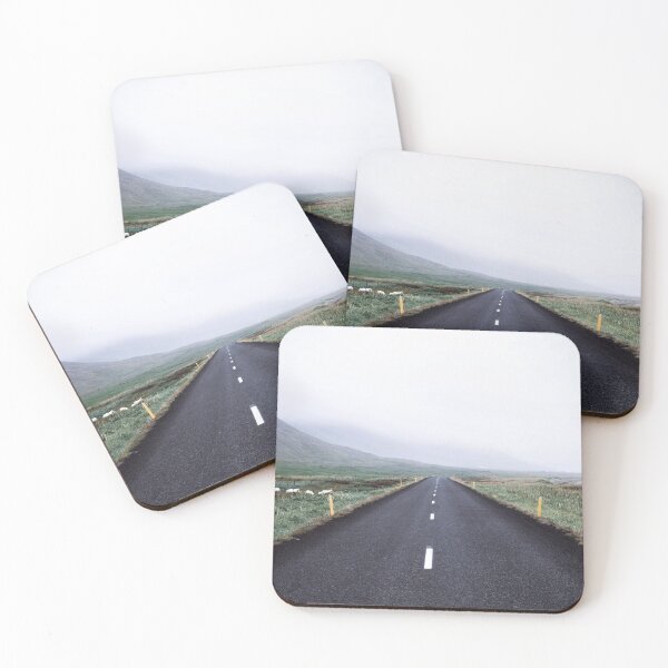 Item preview, Foggy Coastal Road Landscape, Minimalist Travel Photography designed and sold by MastaStore.