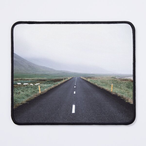 Item preview, Foggy Coastal Road Landscape, Minimalist Travel Photography designed and sold by MastaStore.
