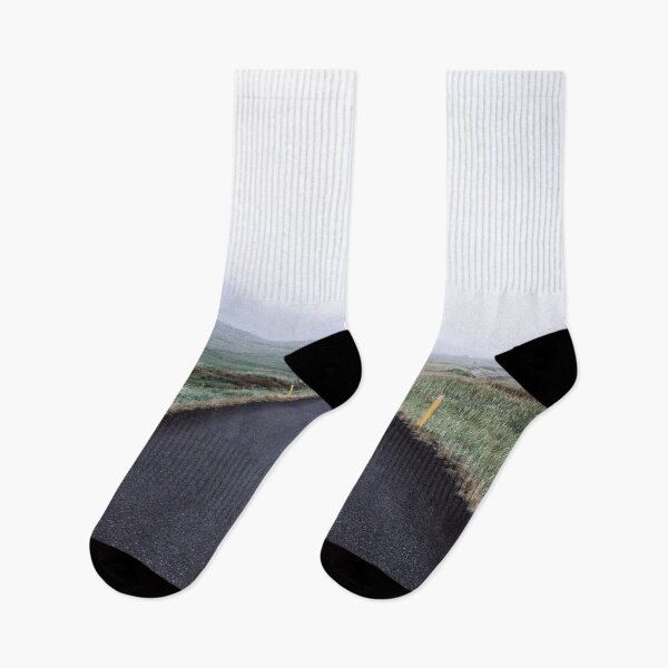 Item preview, Foggy Coastal Road Landscape, Minimalist Travel Photography designed and sold by MastaStore.