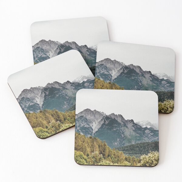 Item preview, Misty Mountain Sunrise Landscape, Dramatic Peaks and Forest View designed and sold by MastaStore.