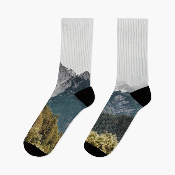 Item preview, Misty Mountain Sunrise Landscape, Dramatic Peaks and Forest View designed and sold by MastaStore.