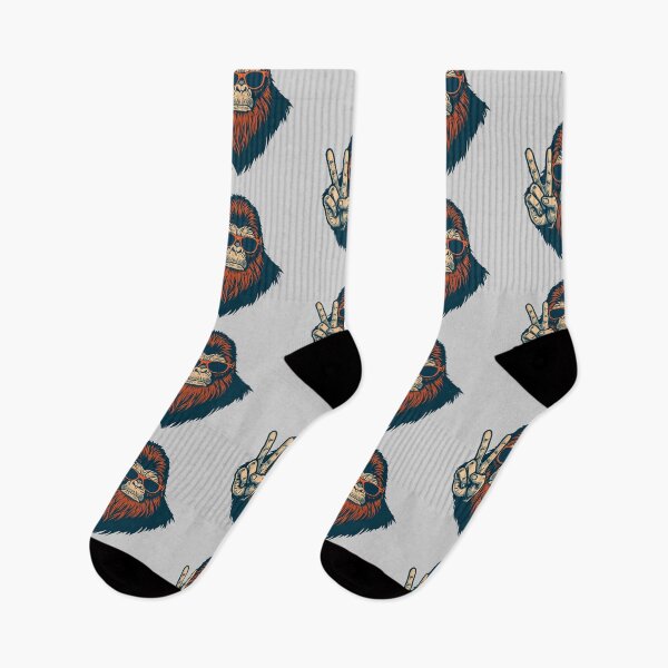 Item preview, Peace Yeti – Retro Bigfoot With Sunglasses Vintage Style Art designed and sold by SimplyJasper.