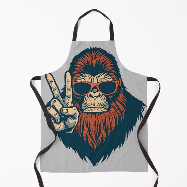 Item preview, Peace Yeti – Retro Bigfoot With Sunglasses Vintage Style Art designed and sold by SimplyJasper.