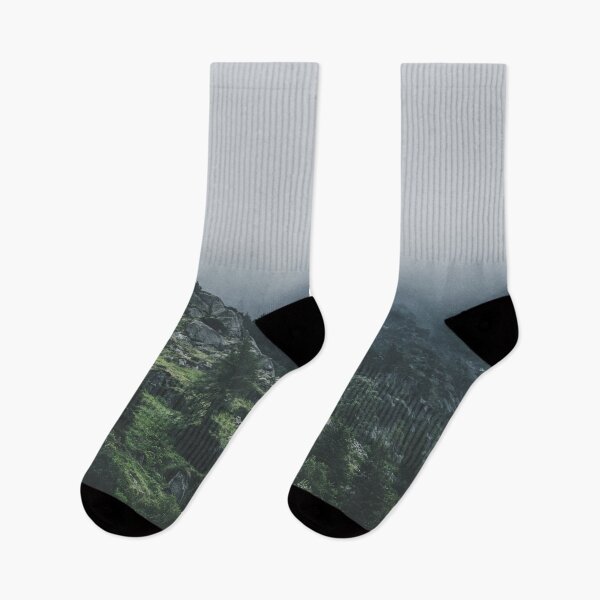 Item preview, Misty Mountain Sunrise Landscape, Dramatic Peaks and Forest View designed and sold by MastaStore.