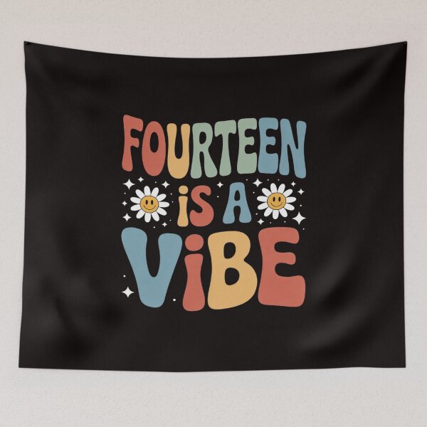 Item preview, Fourteen is a Vibe 14th Birthday Party 14 Year Old Kids designed and sold by MelSurf.