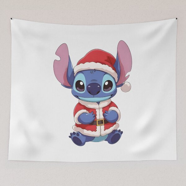 Item preview, Cute Christmas Stitch in Santa Suit – Kawaii Holiday Art designed and sold by Dream Magic Co.