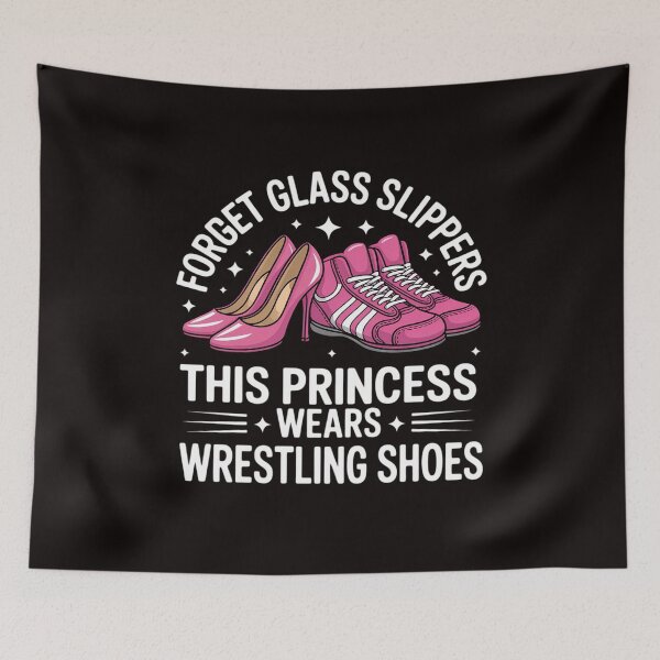 Item preview, Forget Glass Slippers Princess Wrestling Shoes Wrestler Girl designed and sold by MelSurf.
