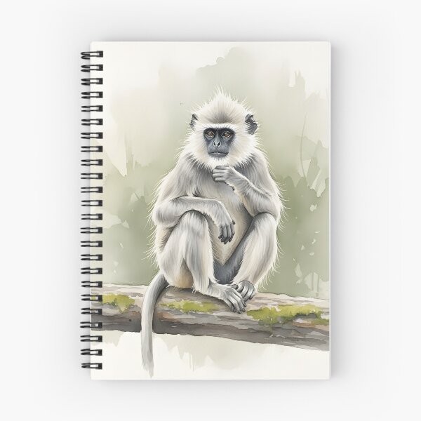 Item preview, Grey Langur Monkey Sitting Thoughtfully on a Branch designed and sold by homydesign.