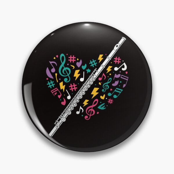 Item preview, Flute Heart - Flute Player Flutist Marching Band Music designed and sold by MelSurf.