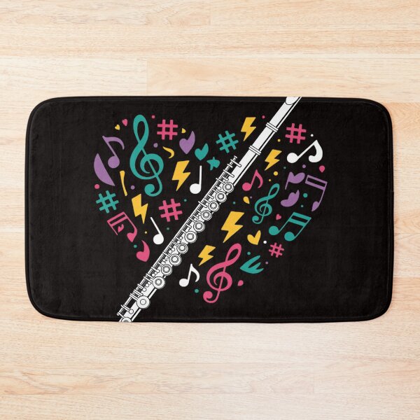 Item preview, Flute Heart - Flute Player Flutist Marching Band Music designed and sold by MelSurf.