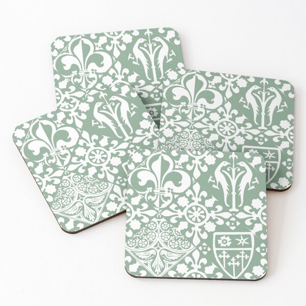 Item preview, Medieval floor tile fleur de lys pattern designed and sold by Aisling Tierney.