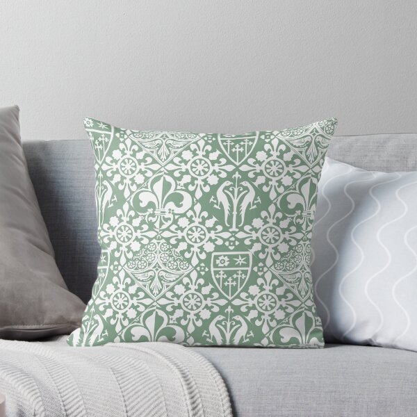 Item preview, Medieval floor tile fleur de lys pattern designed and sold by Aisling Tierney.