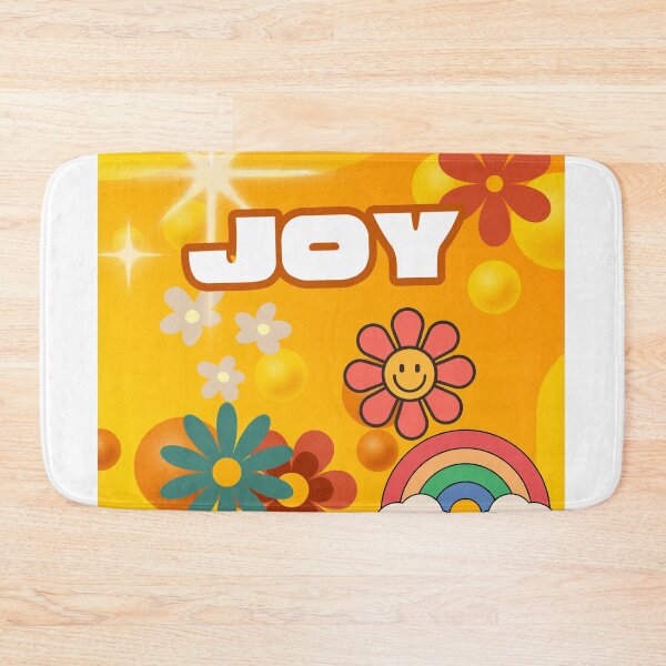 Item preview, Retro Flowers Rainbow Sunshine Positive Vibes Art designed and sold by Extremeallie.