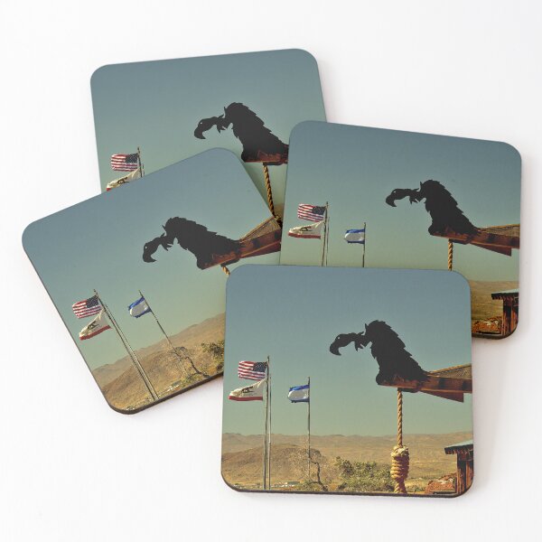 Item preview, Vulture Silhouette Art - Desert Execution Symbolism, western ghost town Calico, Calif. designed and sold by Armadillo222.