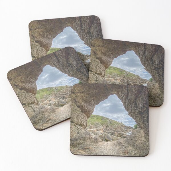 Item preview, Dramatic Coastal View Framed by a Sea Cave Archway designed and sold by Greysline.