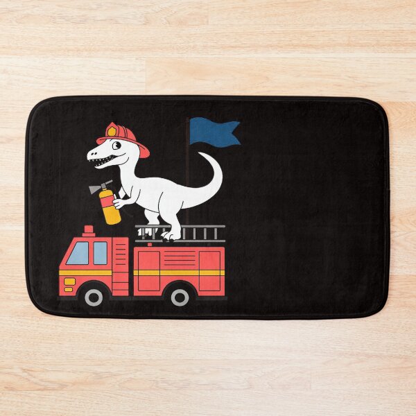 Item preview, Fire Fighter Saurus Firetruck Fireman Dinosaur T Rex designed and sold by ControlCenter.