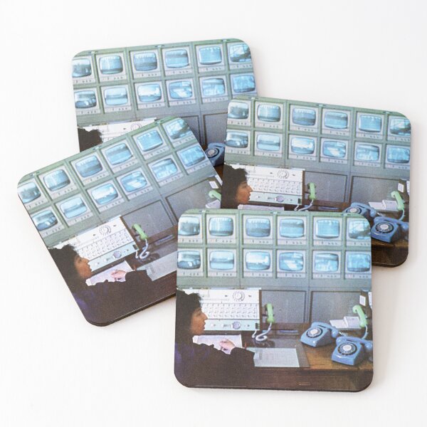 Item preview, Vintage Chinese Control Room Photo – Retro 1980s Surveillance Center designed and sold by FriendsClub.