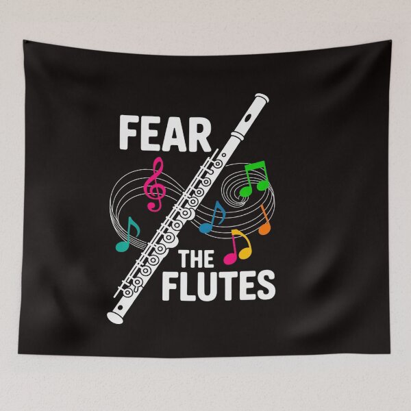 Item preview, Fear The Flutes - Flute Player Flutist Marching Band Music designed and sold by ControlCenter.