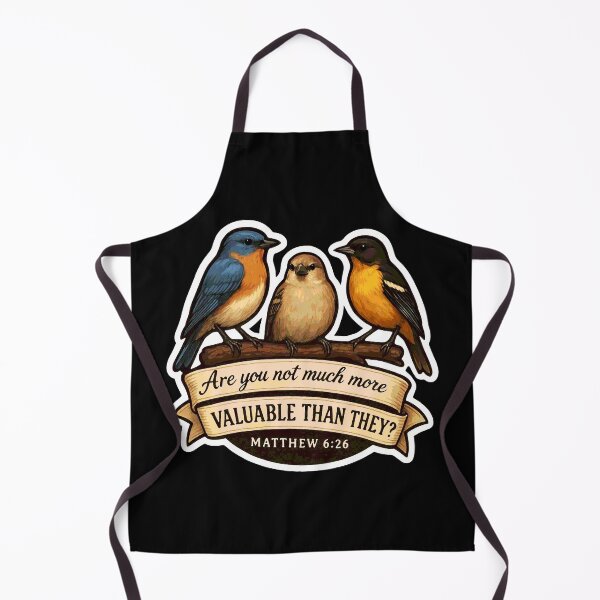 Item preview, Matthew 6:26 Are you not much more valuable than they?  designed and sold by plushism.