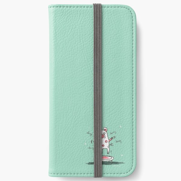 Trampolinschweinchen - Illu solo iPhone Flip-Case