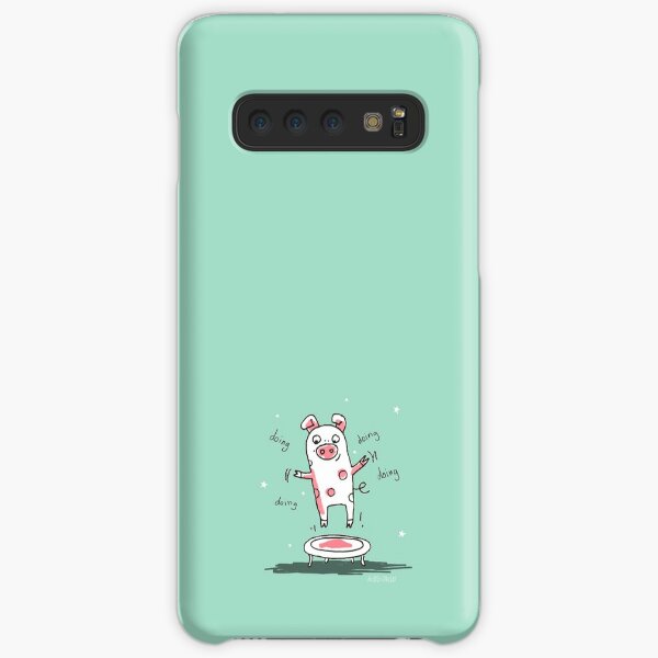 Trampolinschweinchen - Illu solo Samsung Galaxy Leichte Hülle