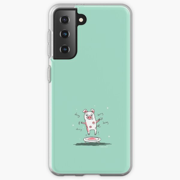 Trampolinschweinchen - Illu solo Samsung Galaxy Flexible Hülle