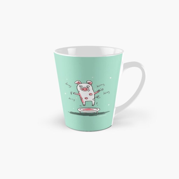Trampolinschweinchen - Illu solo Tasse (konisch)