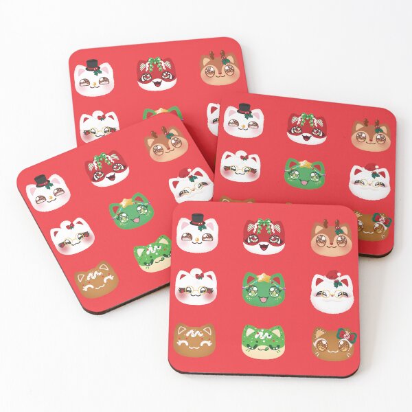 Item preview, Aphmau Christmas Holiday Meemeow Cat Pattern Red Variant Version 2 designed and sold by ACenturyMage.